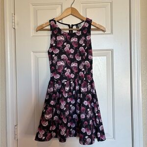 H&M Dark Floral Mini Dress